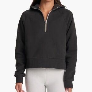 Vuori Black Half-Zip Hoodie